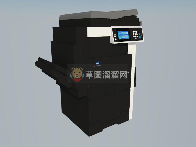 复印机一体打印机SU模型
