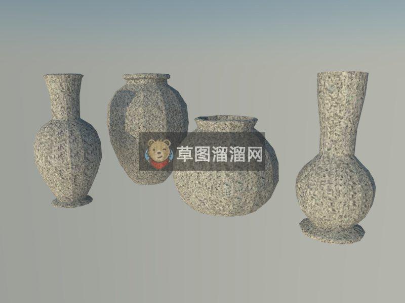 花瓶摆件装饰品SU模型