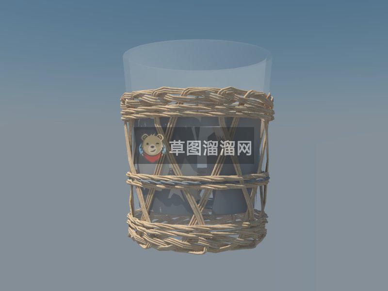 玻璃杯子SU模型
