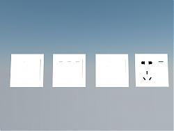 按钮开关SU模型