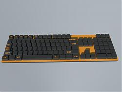 键盘SU模型 免费sketchup模型下载