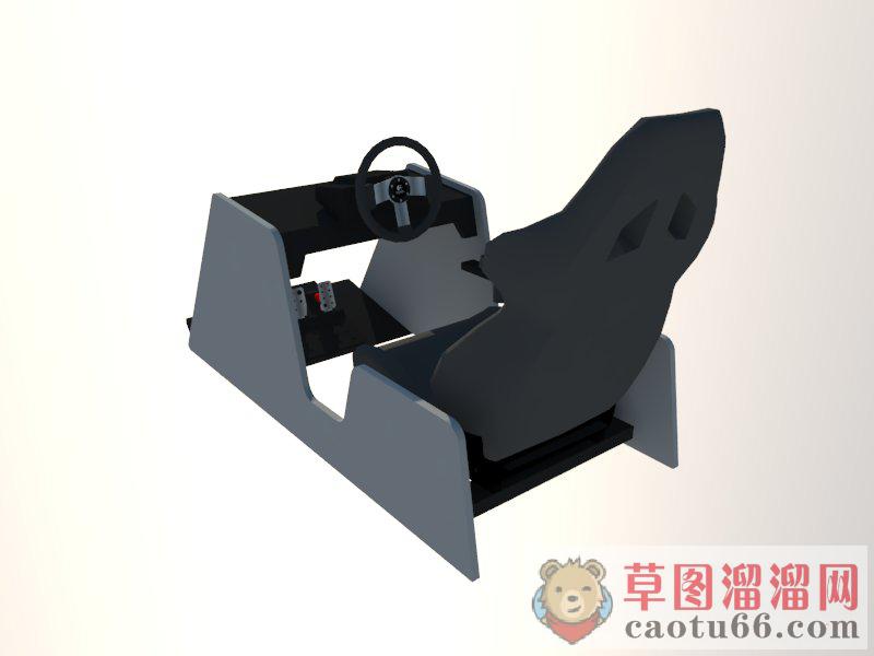 游戏机驾校汽车模拟SU模型