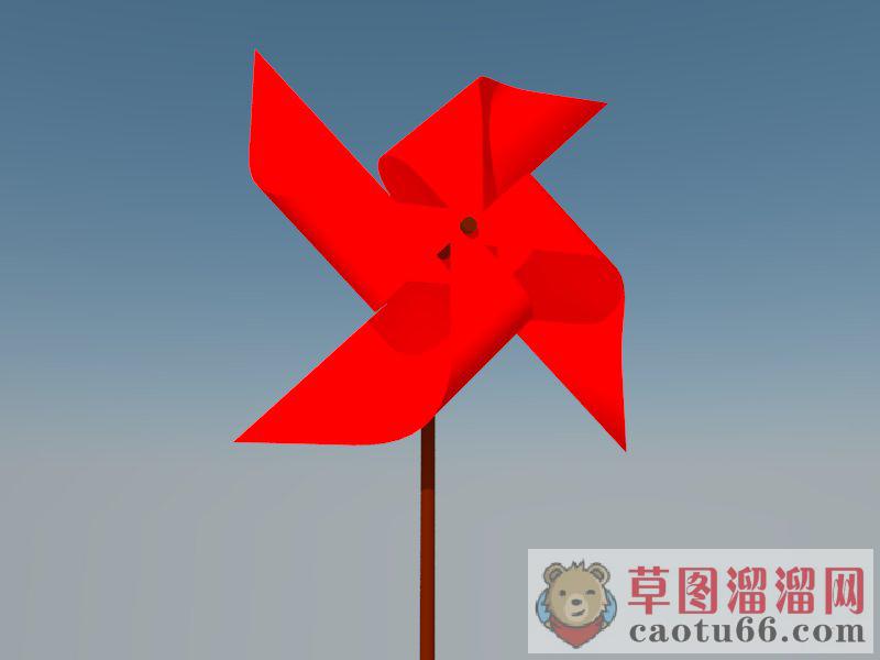 纸风车SU模型