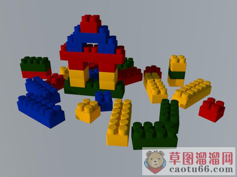乐高积木玩具SU模型