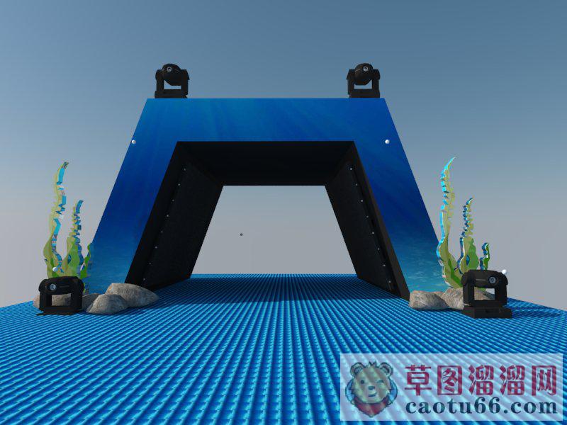 水族馆大门SU模型