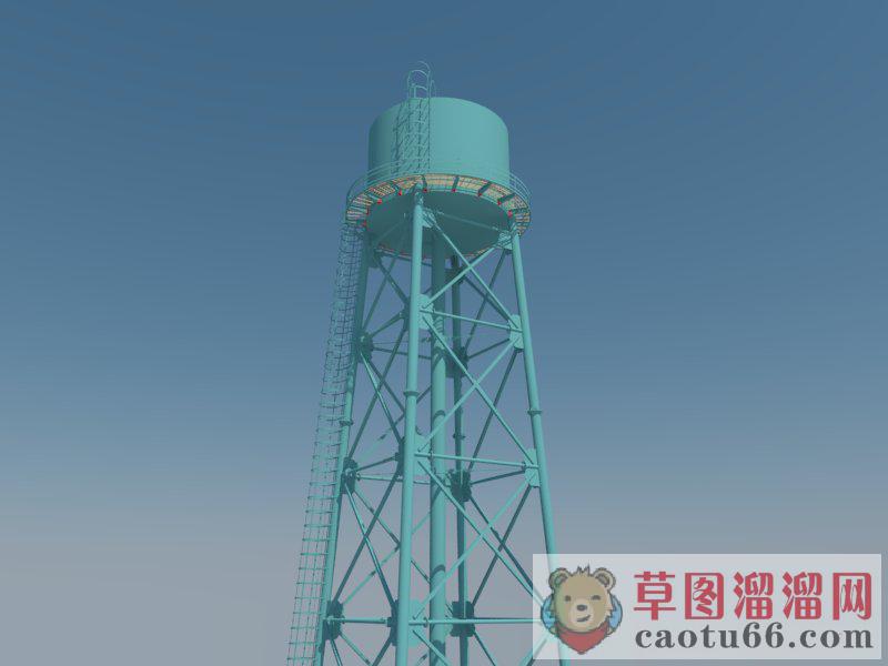 工业水箱水塔SU模型