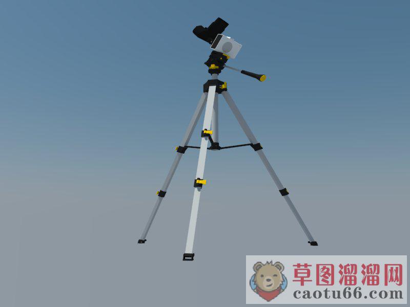 三角架摄像机SU模型