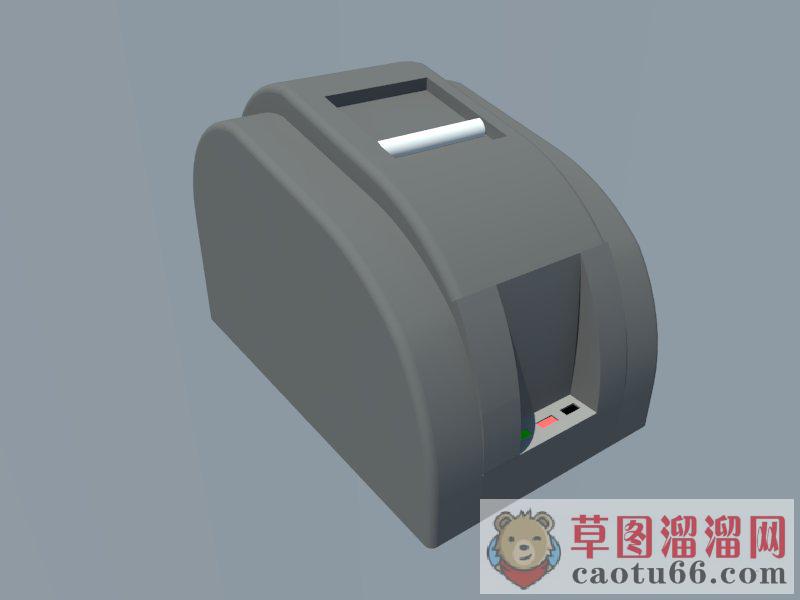 小票打印机SU模型