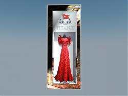 服装店橱窗衣橱SU模型
