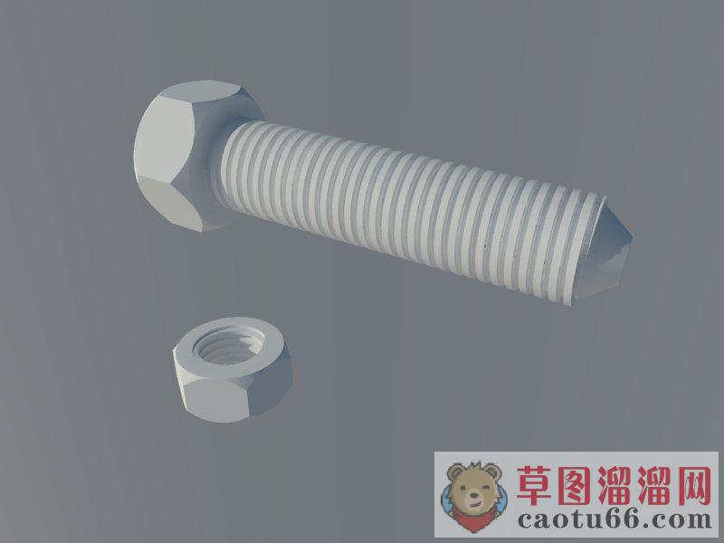 螺栓螺母SU模型