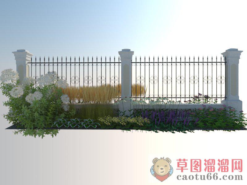 欧式现代铁艺SU模型