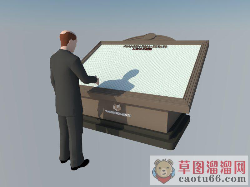 欧式小区总平图SU模型