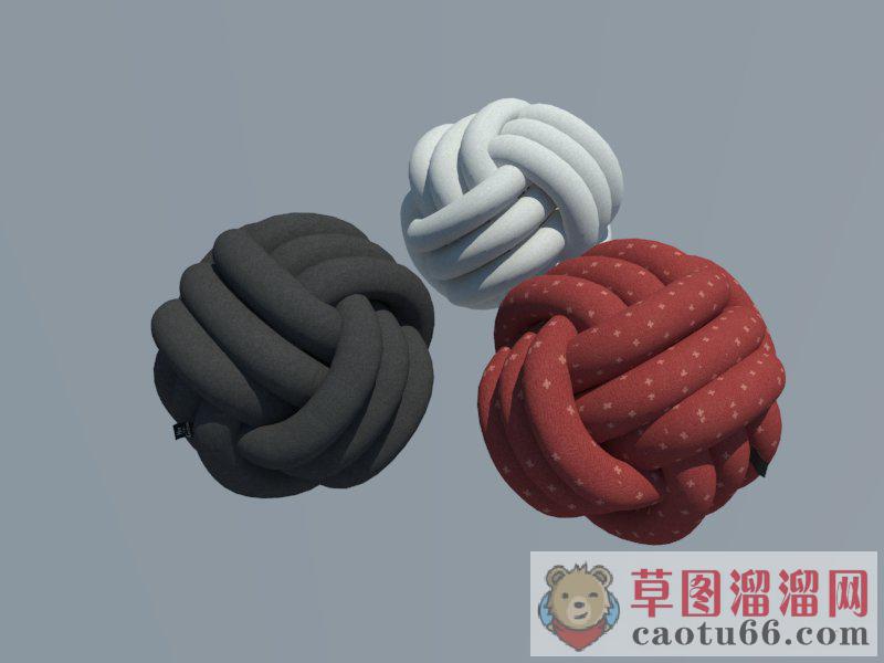 毛线团SU模型