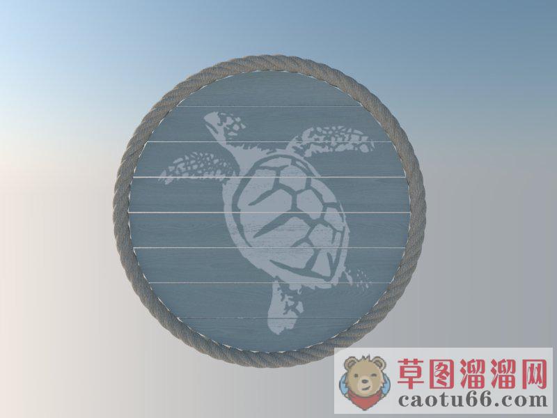 绳艺海龟画SU模型