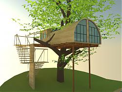 树屋SU模型