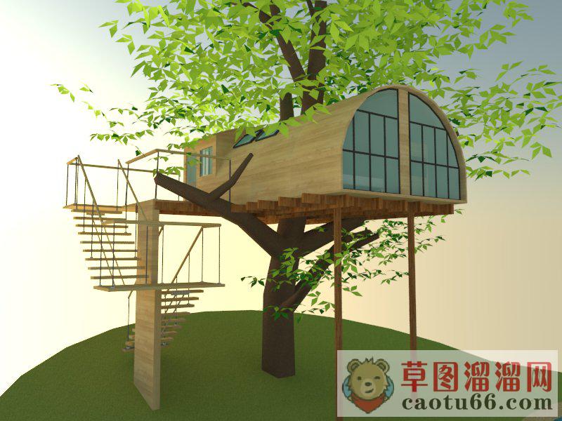 树屋SU模型