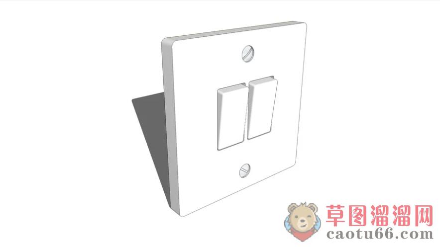 开关按钮SU模型