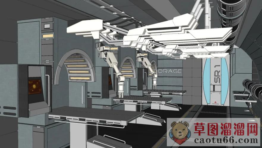 科幻实验室研究所SU模型