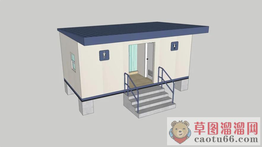 户外公厕厕所SU模型