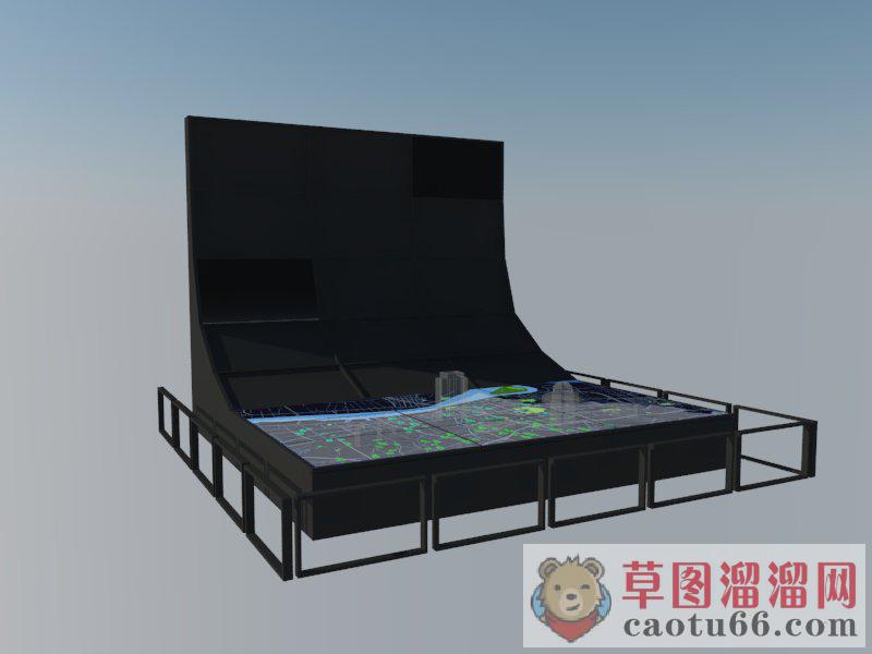 led展台SU模型