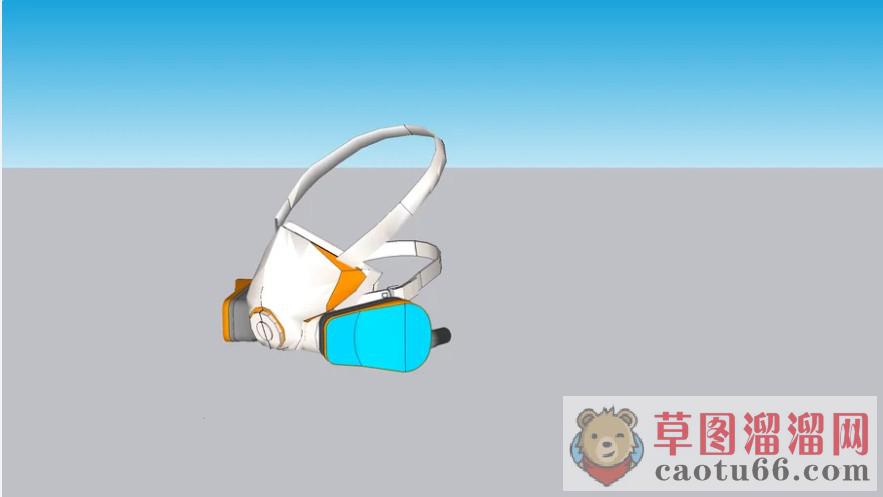 医务人员口罩SU模型
