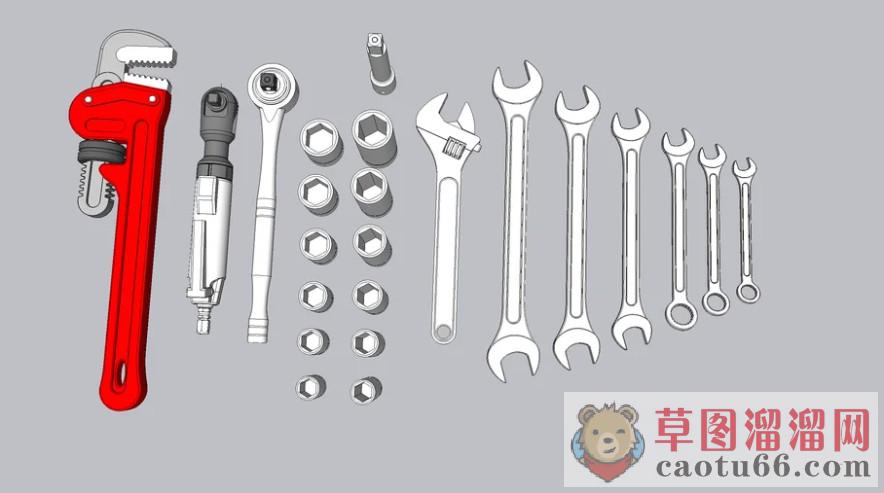 扳手SU模型