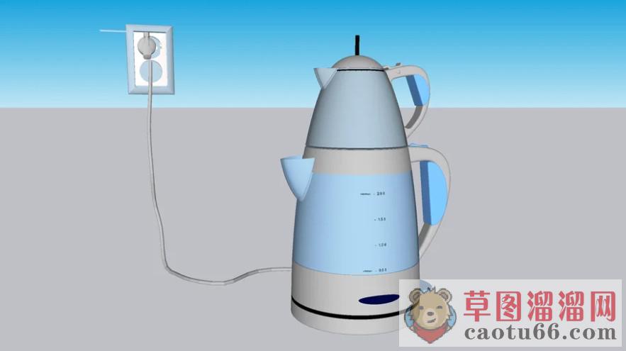 电水壶烧水壶SU模型