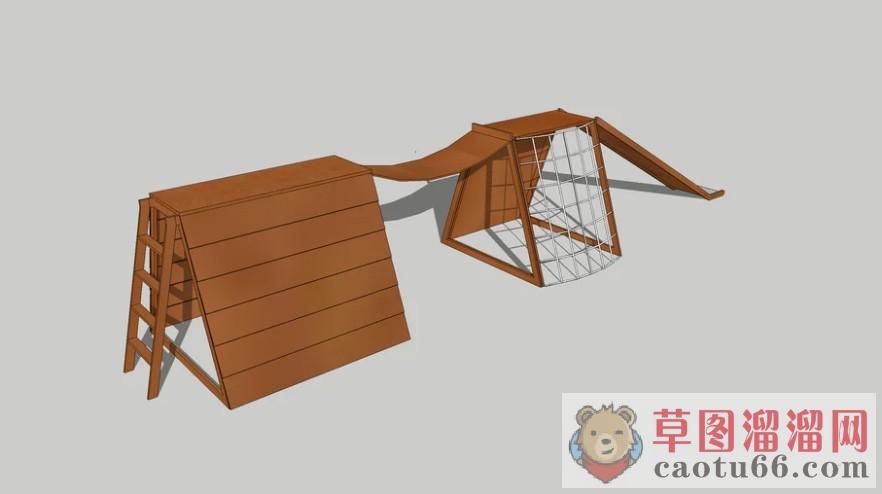 儿童攀爬网SU模型