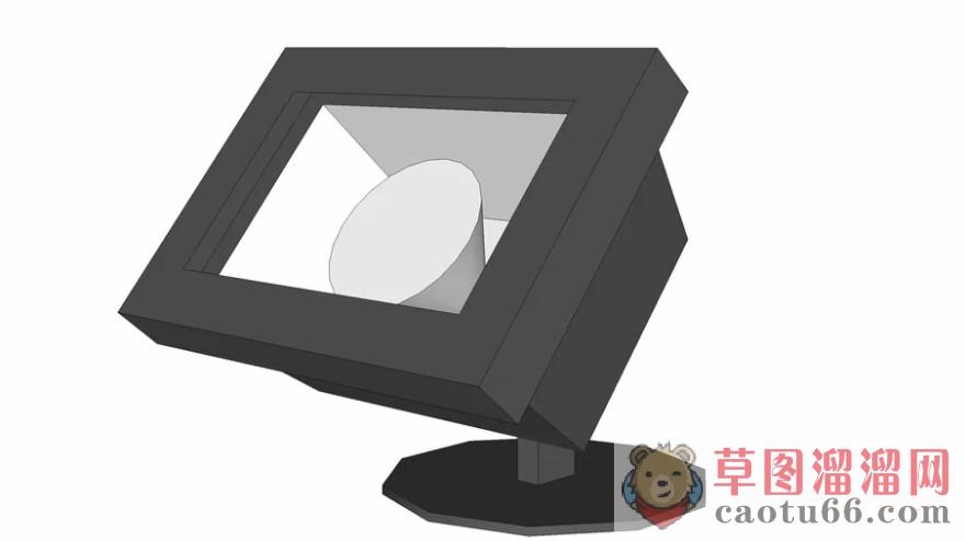 泛光灯地灯投光灯SU模型