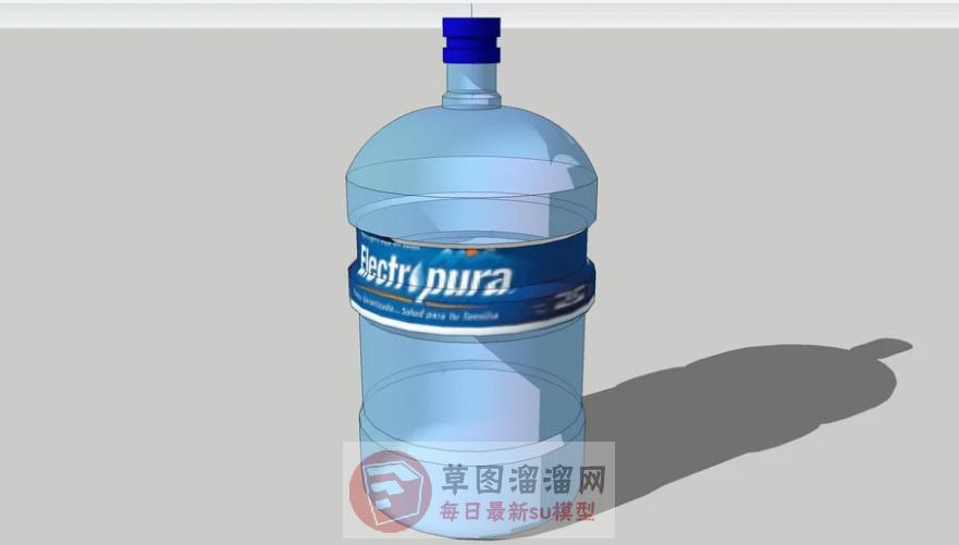 桶装水饮用水纯净水SU模型