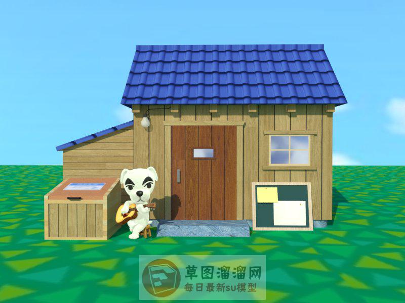 狗屋狗窝SU模型