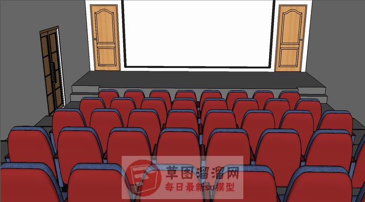 剧院影院SU模型
