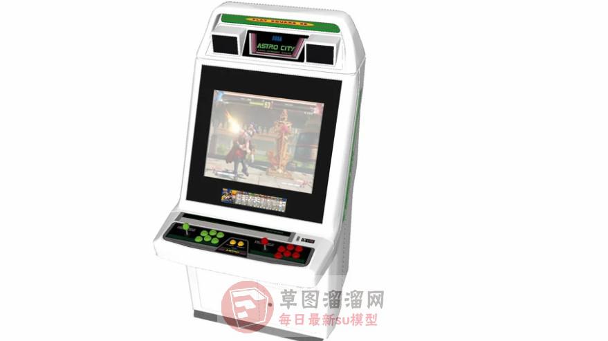 街机游戏机SU模型