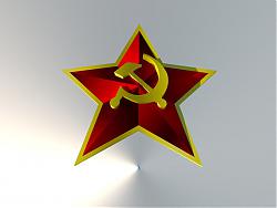 五角星党徽SU模型