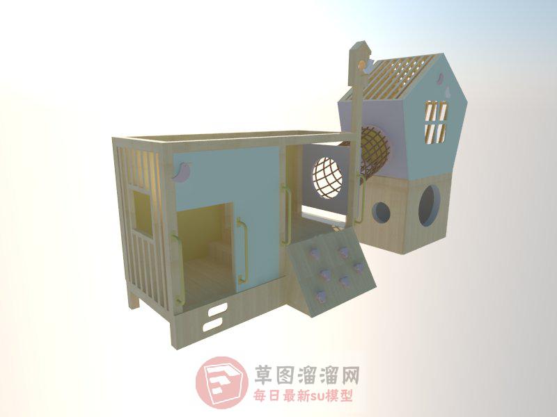 鸟之家鸟屋SU模型