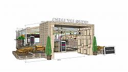 花店店面SU模型