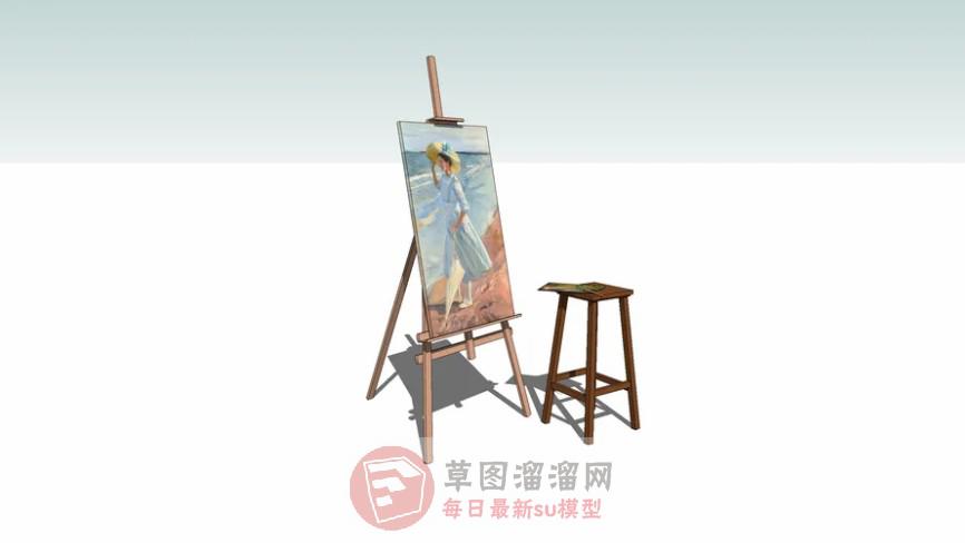 画架写生板SU模型