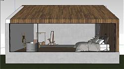 度假休闲屋阳光房SU模型