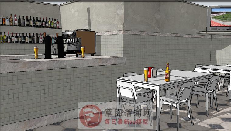 小酒吧SU模型
