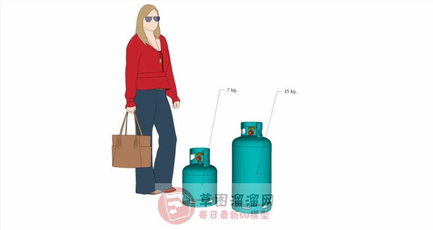煤气罐液化气SU模型