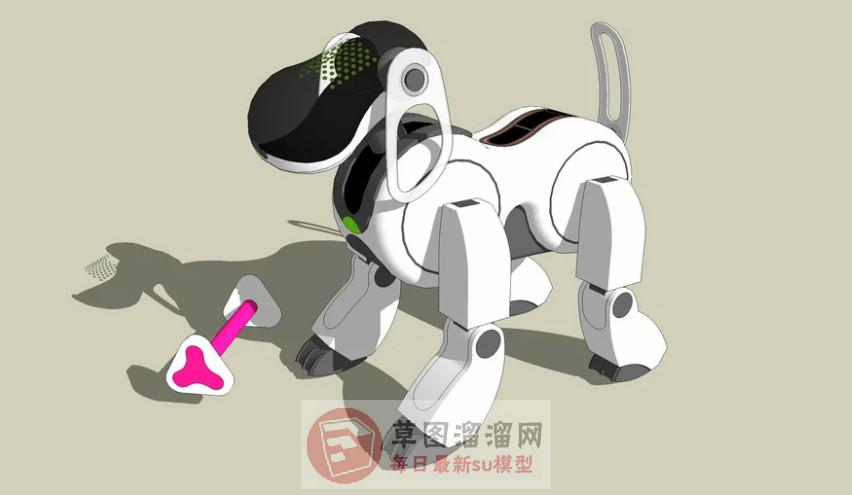 人工智能玩具狗SU模型