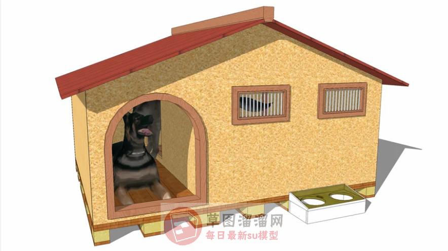 狗屋狗窝SU模型