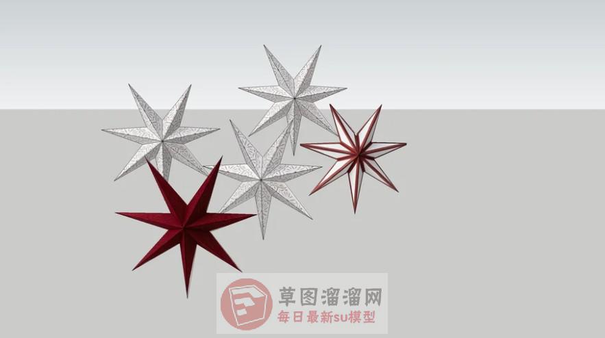 六角星SU模型