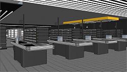 超市专用收银台超市收银台SU模型 免费sketchup模型下载