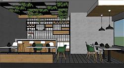 咖啡店SU模型
