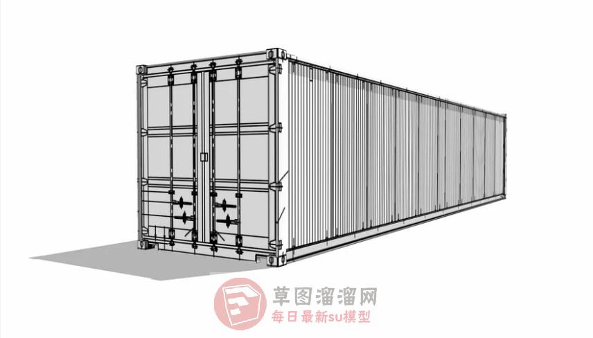 运输集装箱SU模型