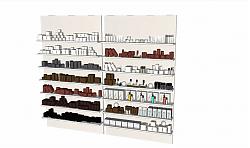 化妆品展架货架SU模型