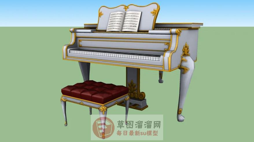 钢琴乐器SU模型