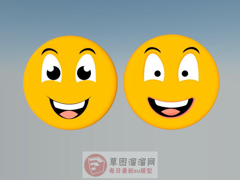 笑脸表情SU模型