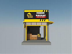 奶茶店饮品店SU模型